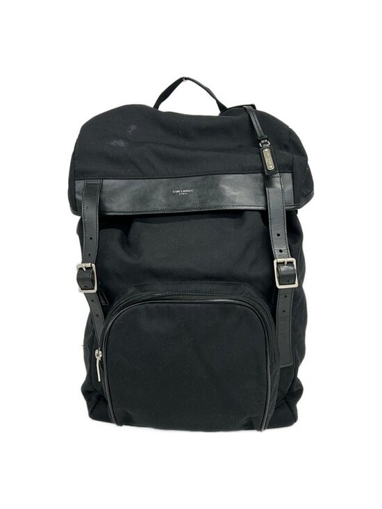 Saint Laurent Paris Backpack Hunting Rock Sac Black Leather main image 5